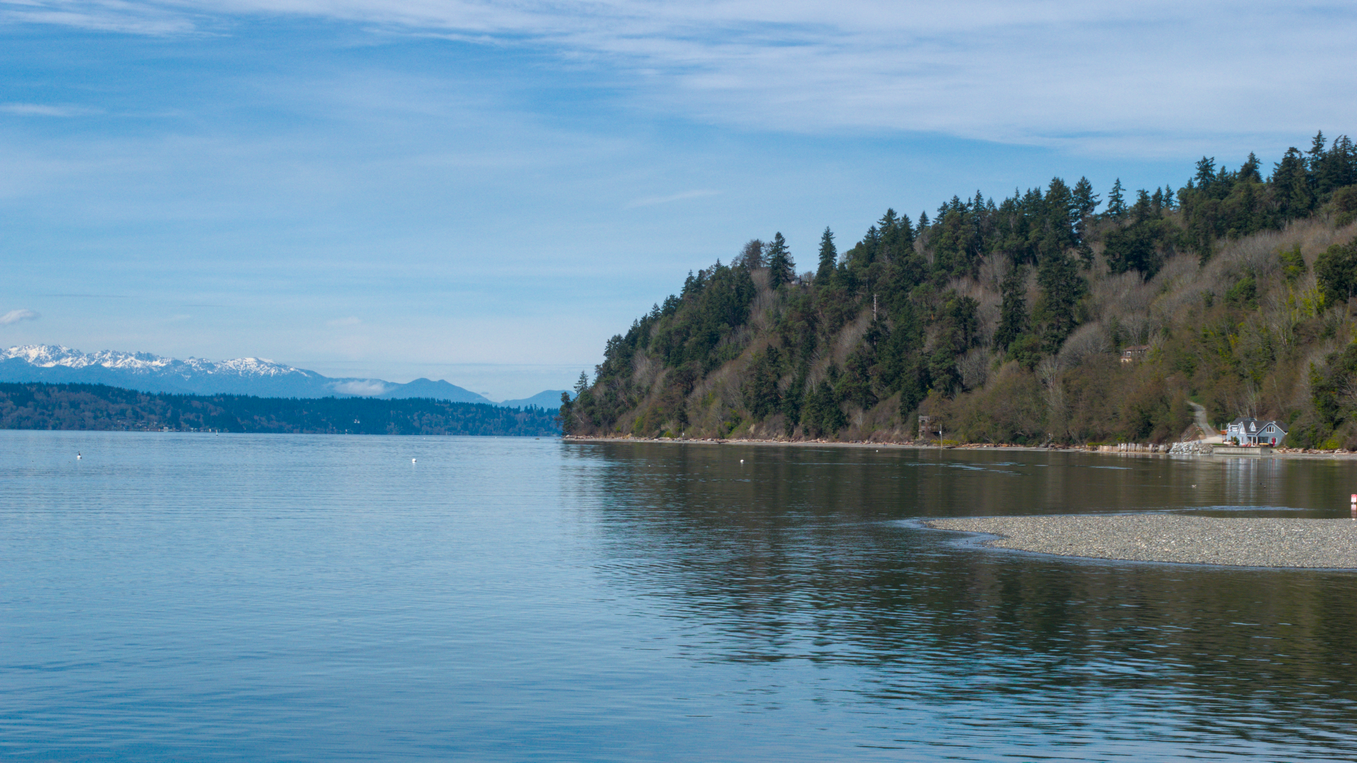 Small part of the Olympics as seen from Des Moines, WA.